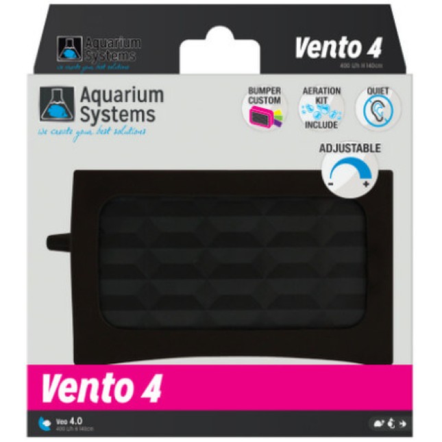 Aquarium systems αεραντλία vento προσφέρει χαμηλή κατανάλωση ενέργειας και ισχυρή ροή αέρα