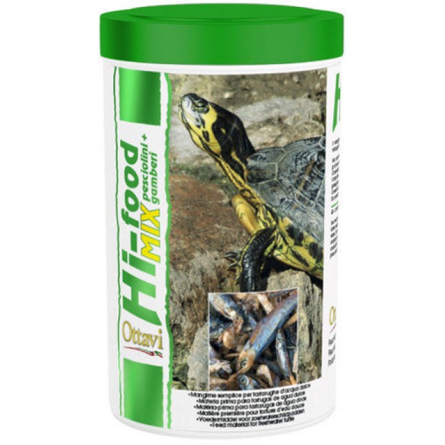Ottavi Hi-Food Mix Tartarughe τροφή ειδικά σχεδιασμένη για τη διατροφή χελωνών γλυκού νερού 200 g Ottavi Hi-Food Mix Tartarughe τροφή ειδικά σχεδιασμένη για τη διατροφή χελωνών γλυκού νερού 200 g