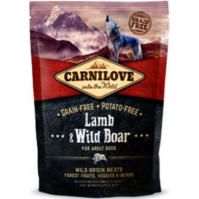 Carnilove για ενήλικους σκύλους με αρνί 1,5kg Carnilove για ενήλικους σκύλους με αρνί 1,5kg