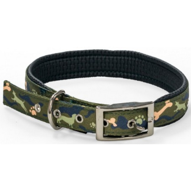 Glee Κολάρο Neoprene με μοτίβο κόκκαλα και πατούσες L 25mmx51cm Glee Κολάρο Neoprene με μοτίβο κόκκαλα και πατούσες L 25mmx51cm
