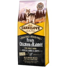 Carnilove για ενήλικους σκύλους με φρέσκο κρέας κοτόπουλο & κουνέλι χωρίς δημητριακά και πατάτα