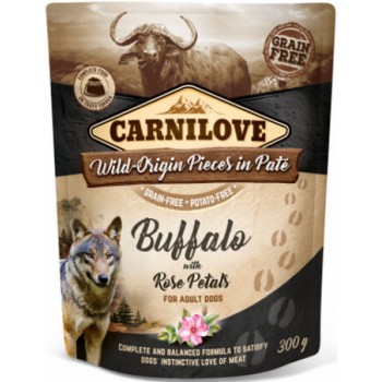 Carnilove τροφή σκύλου σε φακελάκι Buffalo with Rosehips με υψηλή περιεκτικότητα σε κρέας Carnilove τροφή σκύλου σε φακελάκι Buffalo with Rosehips με υψηλή περιεκτικότητα σε κρέας
