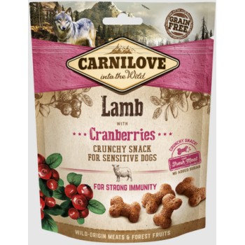 Carnilove Snack φρέσκο & Τραγανό με αρνί και κράνμπερι 200g