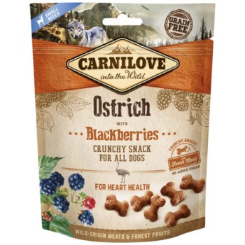 Carnilove Snack Fresh & τραγανή στρουθοκάμηλος με βατόμουρα 200g Carnilove Snack Fresh & τραγανή στρουθοκάμηλος με βατόμουρα 200g