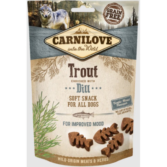 Carnilove Snack Soft με πέστροφα & άνηθο 200g Carnilove Snack Soft με πέστροφα & άνηθο 200g