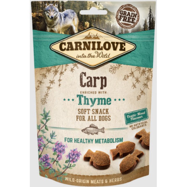 Carnilove Snack Soft με κυπρίνο & θυμάρι για υγιή μεταβολισμό 200g