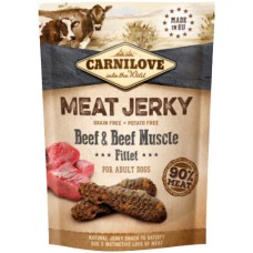 Carnilove SN Jerky με βοδινό κρέας και μοσχαρίσιο φιλέτο με μεγάλη περιεκτικότητα σε κρέας 100g
