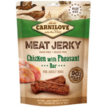 Carnilove SN Jerky με κοτόπουλο και φασιανό με ακαταμάχητη γεύση που συμπληρώνει τη διατροφή 100g