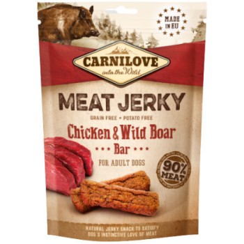 Carnilove SN Jerky με κοτόπουλο και αγριογούρουνο ακαταμάχητη γεύση που συμπληρώνει τη διατροφή 100g Carnilove SN Jerky με κοτόπουλο και αγριογούρουνο ακαταμάχητη γεύση που συμπληρώνει τη διατροφή 100g