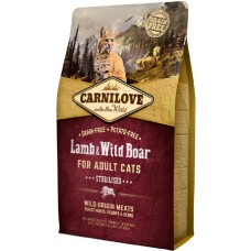 Carnilove Cat για ενήλικες στειρωμένες γάτες με αρνί 400g Carnilove Cat για ενήλικες στειρωμένες γάτες με αρνί 400g