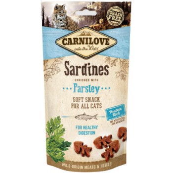 Carnilove Snack με μαλακές σαρδέλες & μαϊντανό εμπνευσμένο από τη διατροφή με κρέας άγριας προέλευση
