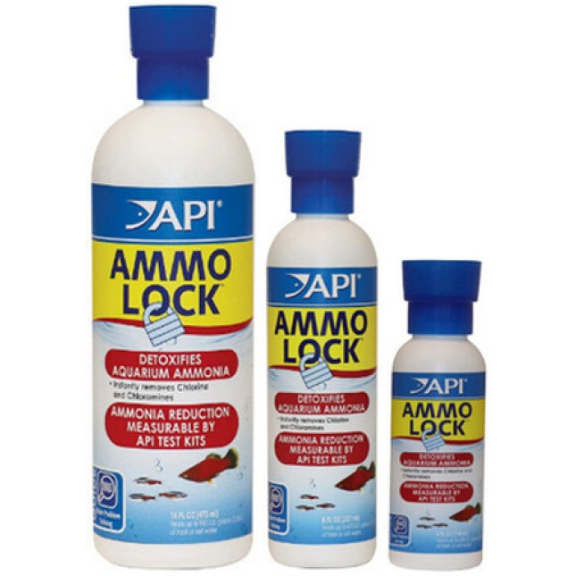 API ammo-lock-2 αποτοξινωτικό αμμωνίας λειτουργεί άμεσα σε ενυδρεία γλυκού και αλμυρού νερού