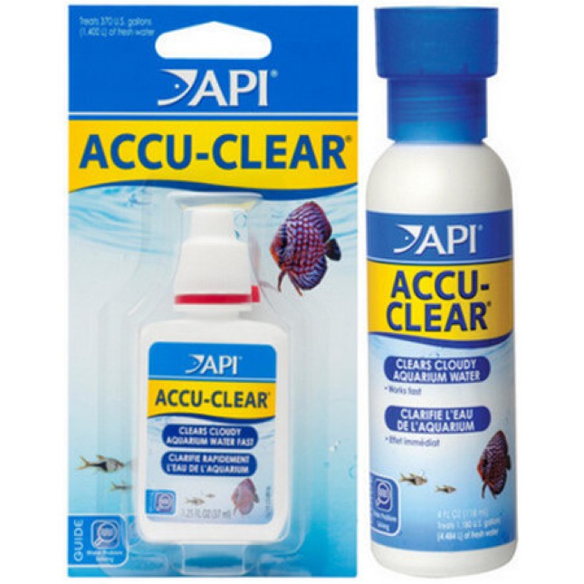 API accu-clear διαυγαστικό νερού, απομακρύνει γρήγορα το θολό νερό του ενυδρείου σας API accu-clear διαυγαστικό νερού, απομακρύνει γρήγορα το θολό νερό του ενυδρείου σας