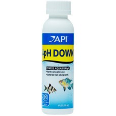 API ph down pH 118 ml μειώνει το pH για να κάνει τα ενυδρεία γλυκού νερού πιο όξινα για τα ψάρια