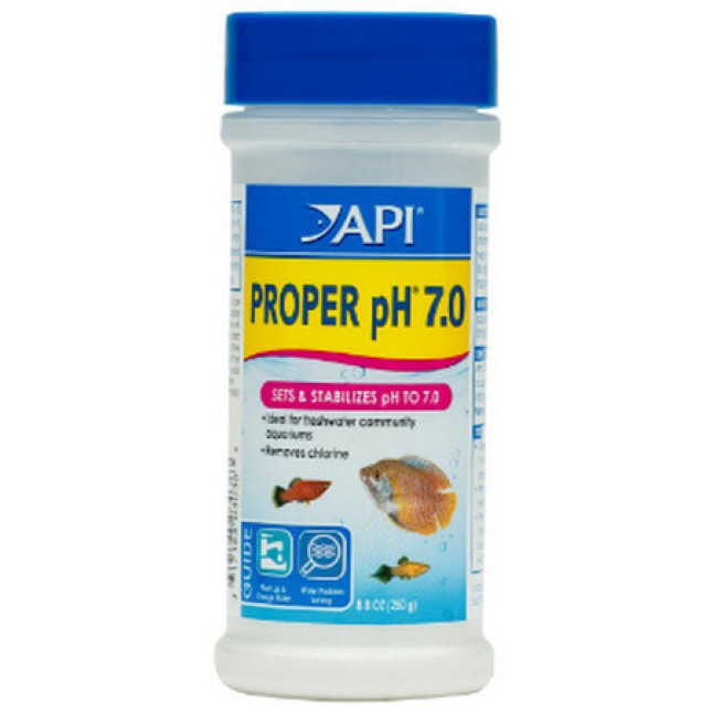 API proper ph 7.0 ρυθμίζει και διατηρεί το pH στο 7.0 σε ενυδρεία τροπικών κοινοτήτων 250 gr