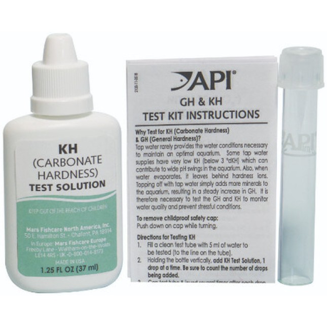API test kh παροδικής σκληρότητας δοκιμάζει ενυδρεία γλυκού ή αλμυρού νερού για ανθρακική σκληρότητα