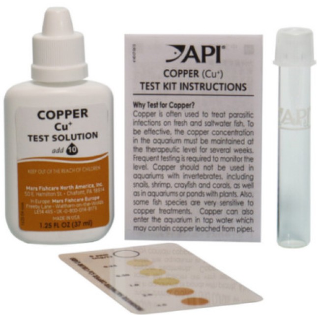 API test copper σάς επιτρέπει να παρακολουθείτε με ακρίβεια τα επίπεδα χαλκού γλυκού/θαλασσινό νερό