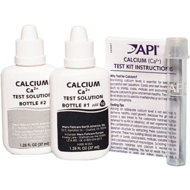 API test calcium  θάλασσα μετρά επίπεδα ασβεστίου τόσο χαμηλά όσο 20 mg/L