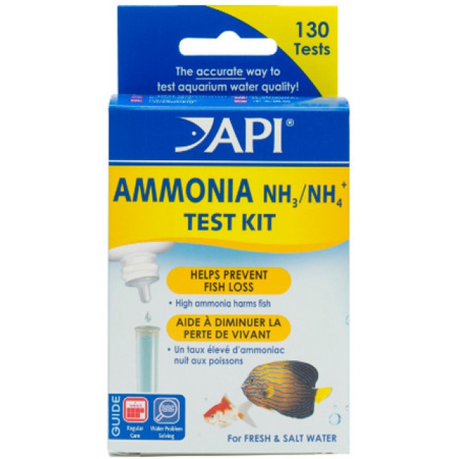 API test ammonia γλυκού/θαλασσινού νερού μετρά τα επίπεδα αμμωνίας από 0 έως 8 ppm 130 test