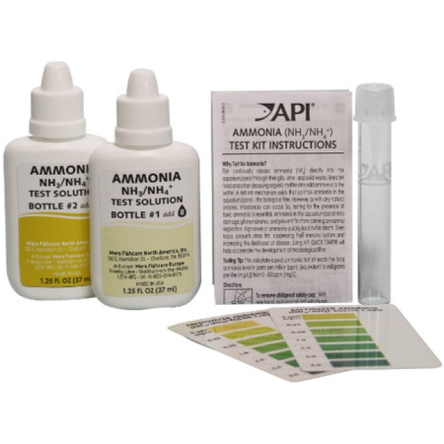 API test ammonia γλυκού/θαλασσινού νερού μετρά τα επίπεδα αμμωνίας από 0 έως 8 ppm 130 test