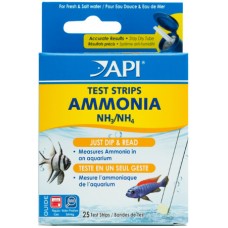 API test ammonia strips μετρά από 0 έως 6 ppm αμμωνίας για γλυκό & θαλασσινό νερό 25 test