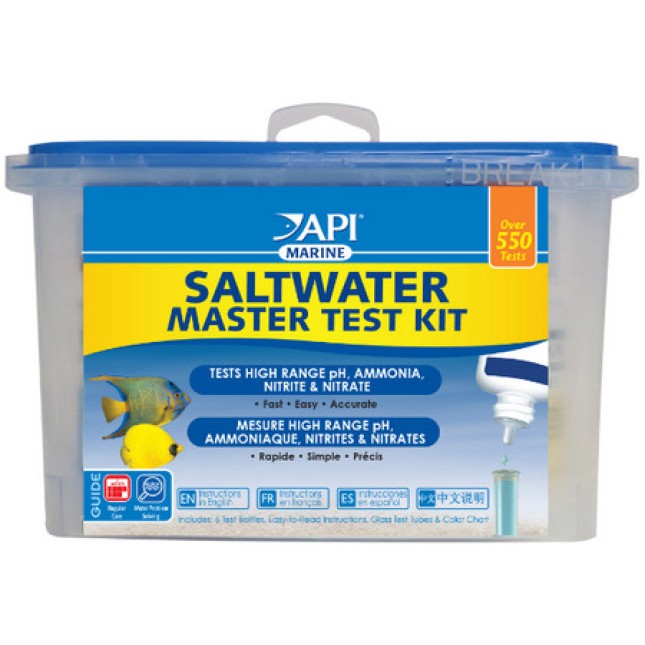 API master κιτ δοκιμής αλμυρού νερού (high range ph,nh4,no3,no2) μετρά τα 4 πιο σημαντικά επίπεδα