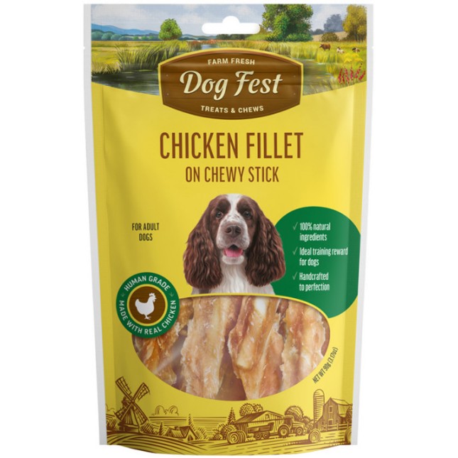 PetFest Dog λιχουδιά για ενήλικους σκύλους φιλέτο κοτόπουλου 90g PetFest Dog λιχουδιά για ενήλικους σκύλους φιλέτο κοτόπουλου 90g