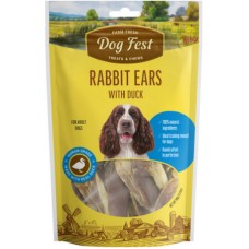 Dog Fest λιχουδιά για ενήλικους σκύλους πάπια αυτιά κουνελιού  90g