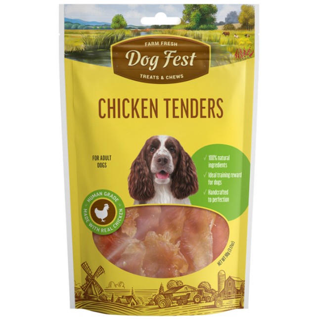 PetFest Dog λιχουδιά για ενήλικους σκύλους με τρυφερό φιλέτο κοτόπουλου 90g PetFest Dog λιχουδιά για ενήλικους σκύλους με τρυφερό φιλέτο κοτόπουλου 90g