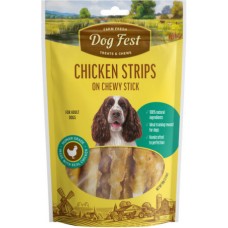 Dog Fest λιχουδιά για ενήλικους σκύλους κοτόπουλο λωρίδες stick 90g