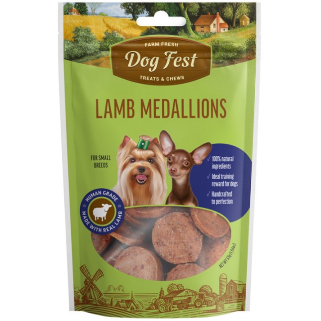 PetFest Dog λιχουδιά για μικρόσωμες φιλές αρνί σε ροδέλες 55g PetFest Dog λιχουδιά για μικρόσωμες φιλές αρνί σε ροδέλες 55g