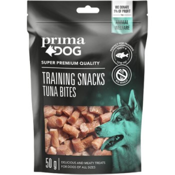 Vafo Prima dog Meaty Treats πολύ νόστιμα εκπαιδευτικά σνακ σε μπουκιές με τόνο 100gr