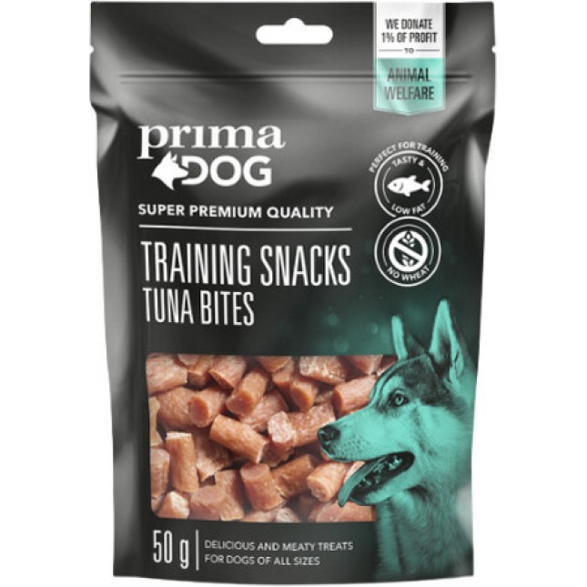 Vafo Prima dog Meaty Treats πολύ νόστιμα εκπαιδευτικά σνακ σε μπουκιές με τόνο 100gr