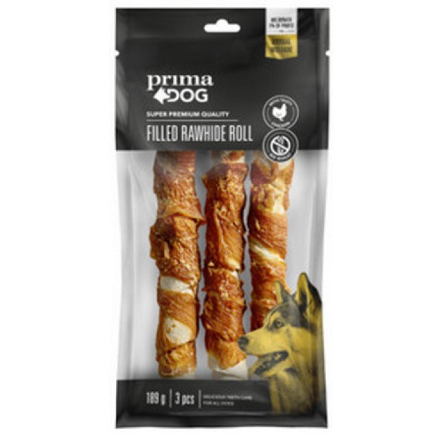 Vafo Prima dog Chewbones γεμιστό ρολό με κοτόπουλο 189gr/18cm Vafo Prima dog Chewbones γεμιστό ρολό με κοτόπουλο 189gr/18cm