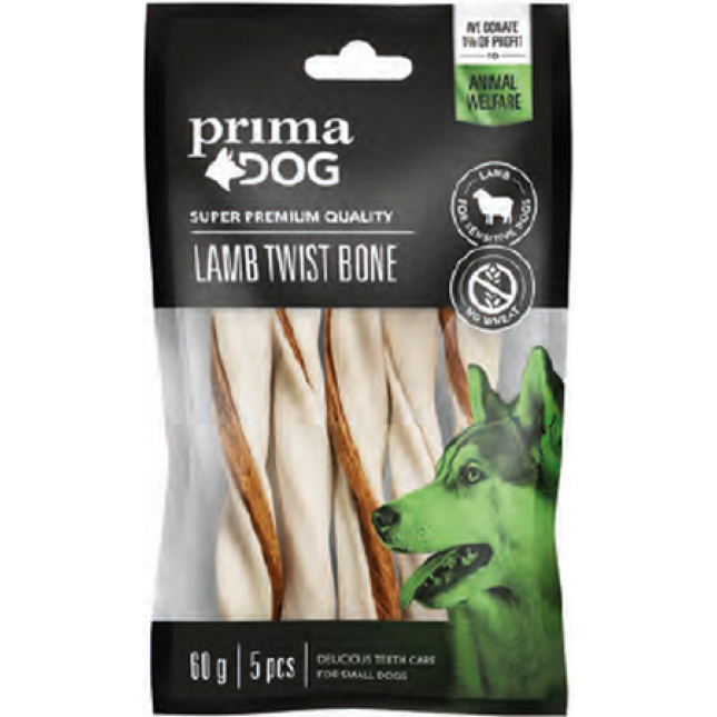 Vafo Prima dog Chewbones ρολό στριφτό με αρνί 60gr/15cm