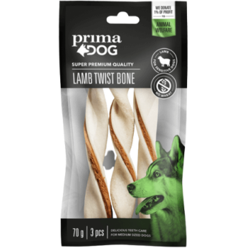 Vafo Prima dog Chewbones ρολό στριφτό με αρνί 70gr/14cm