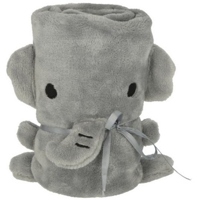 Kerbl Γκρι κουβέρτα fleece για κουτάβι elephant 72x51cm