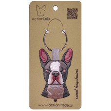 Action Lab Κεντητό μπρελόκ σκύλου BULLDOG τα χαρακτηριστικά του αγαπημένου μας φίλου Action Lab Κεντητό μπρελόκ σκύλου BULLDOG τα χαρακτηριστικά του αγαπημένου μας φίλου