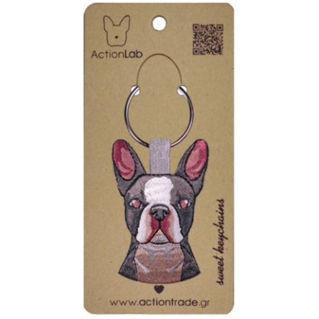 Action Lab Κεντητό μπρελόκ σκύλου BULLDOG τα χαρακτηριστικά του αγαπημένου μας φίλου Action Lab Κεντητό μπρελόκ σκύλου BULLDOG τα χαρακτηριστικά του αγαπημένου μας φίλου