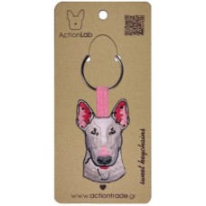 Action Lab Κεντητό μπρελόκ σκύλου BULL TERRIER τα χαρακτηριστικά του αγαπημένου μας φίλου Action Lab Κεντητό μπρελόκ σκύλου BULL TERRIER τα χαρακτηριστικά του αγαπημένου μας φίλου