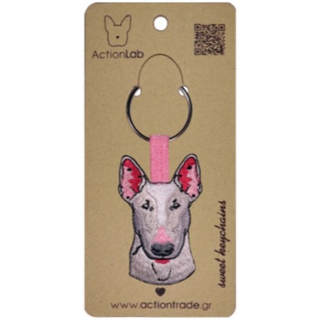 Action Lab Κεντητό μπρελόκ σκύλου BULL TERRIER τα χαρακτηριστικά του αγαπημένου μας φίλου Action Lab Κεντητό μπρελόκ σκύλου BULL TERRIER τα χαρακτηριστικά του αγαπημένου μας φίλου