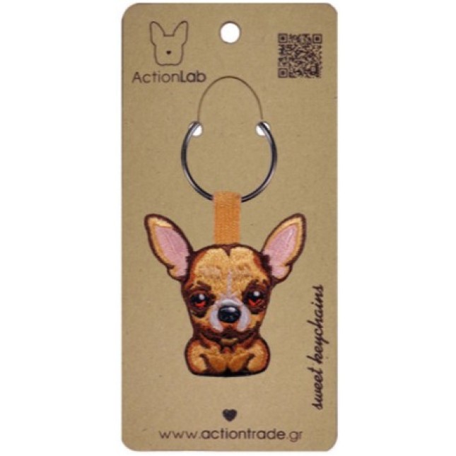 Action Lab Κεντητό μπρελόκ σκύλου CHIHUAHUA MOCA τα χαρακτηριστικά του αγαπημένου μας φίλου Action Lab Κεντητό μπρελόκ σκύλου CHIHUAHUA MOCA τα χαρακτηριστικά του αγαπημένου μας φίλου
