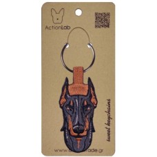 Action Lab Κεντητό μπρελόκ σκύλου DOBERMAN τα χαρακτηριστικά του αγαπημένου μας φίλου