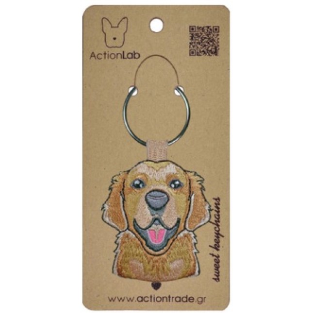 Action Lab Κεντητό μπρελόκ σκύλου GOLDEN RETRIEVER τα χαρακτηριστικά του αγαπημένου μας φίλου