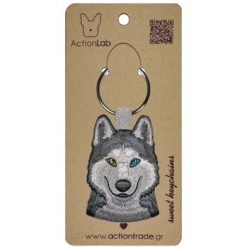 Action Lab Κεντητό μπρελόκ σκύλου HUSKY τα χαρακτηριστικά του αγαπημένου μας φίλου Action Lab Κεντητό μπρελόκ σκύλου HUSKY τα χαρακτηριστικά του αγαπημένου μας φίλου