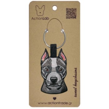 Action Lab Κεντητό μπρελόκ σκύλου PITBULL τα χαρακτηριστικά του αγαπημένου μας φίλου Action Lab Κεντητό μπρελόκ σκύλου PITBULL τα χαρακτηριστικά του αγαπημένου μας φίλου