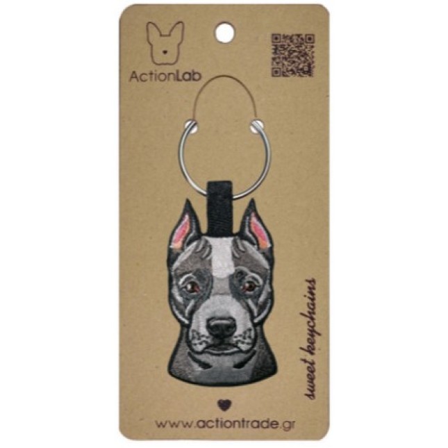 Action Lab Κεντητό μπρελόκ σκύλου PITBULL τα χαρακτηριστικά του αγαπημένου μας φίλου Action Lab Κεντητό μπρελόκ σκύλου PITBULL τα χαρακτηριστικά του αγαπημένου μας φίλου