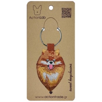 Action Lab Κεντητό μπρελόκ σκύλου POMERANIAN τα χαρακτηριστικά του αγαπημένου μας φίλου Action Lab Κεντητό μπρελόκ σκύλου POMERANIAN τα χαρακτηριστικά του αγαπημένου μας φίλου