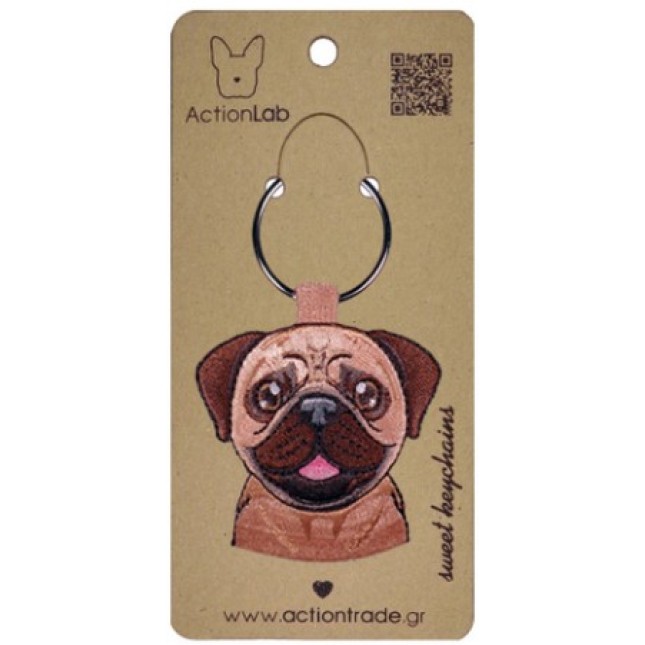 Action Lab Κεντητό μπρελόκ σκύλου PUG τα χαρακτηριστικά του αγαπημένου μας φίλου Action Lab Κεντητό μπρελόκ σκύλου PUG τα χαρακτηριστικά του αγαπημένου μας φίλου