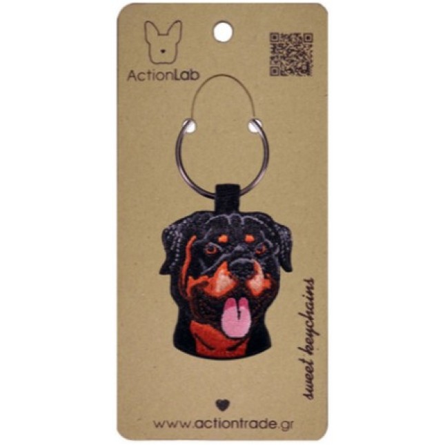 Action Lab Κεντητό μπρελόκ σκύλου ROTTWEILER τα χαρακτηριστικά του αγαπημένου μας φίλου Action Lab Κεντητό μπρελόκ σκύλου ROTTWEILER τα χαρακτηριστικά του αγαπημένου μας φίλου